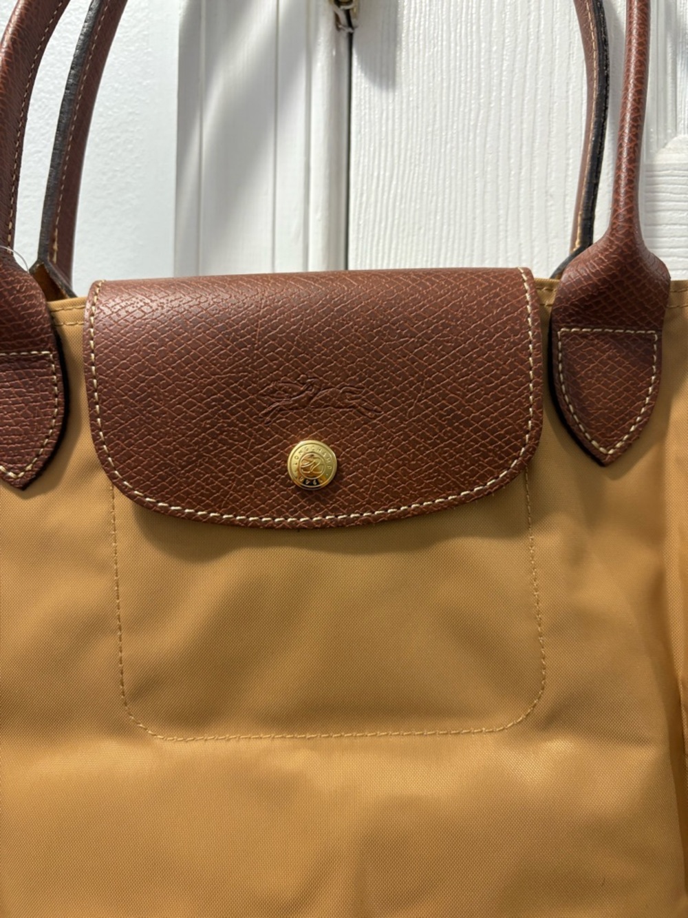 Longchamp Le Pliage Beige Shoulder Bag NWOT - Picture 4 of 5
